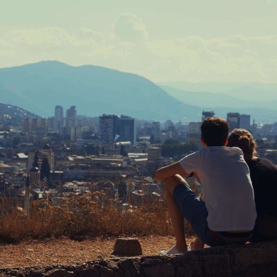 Aussicht von der gelben Bastion in Sarajevo